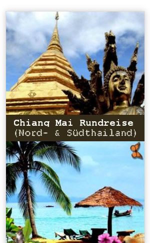 Reisebeschreibung kombinierbare Nordthailand Rundreise mit Badeurlaub aud der Insel Koh Phi Phi