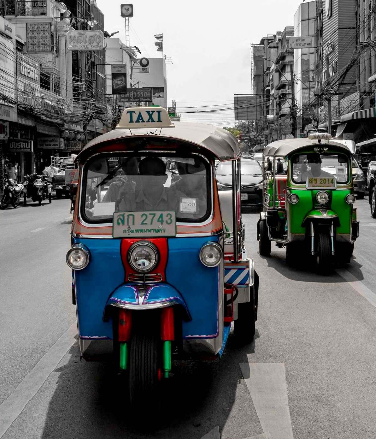 Foto: Tuk Tuk Taxis in Bangkok (Thailand)