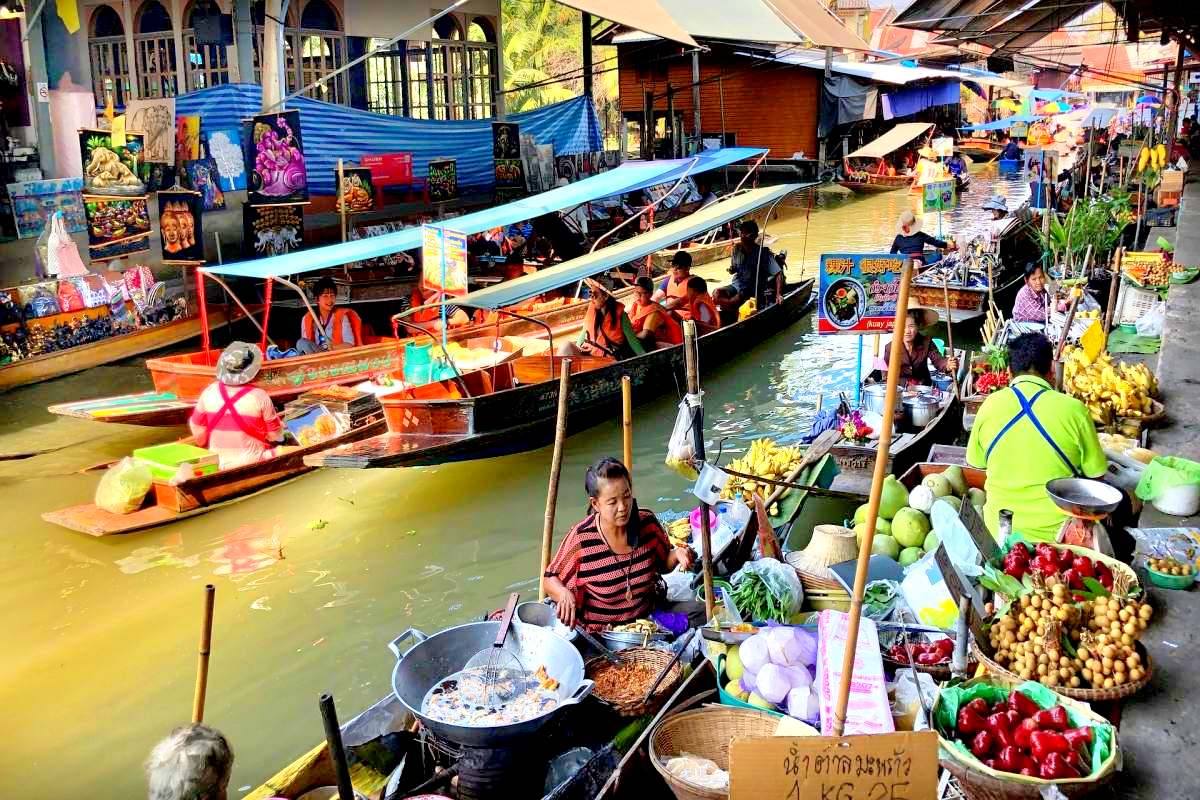 Foto: Bangkok Schwimmende Mrkte (Thailand)