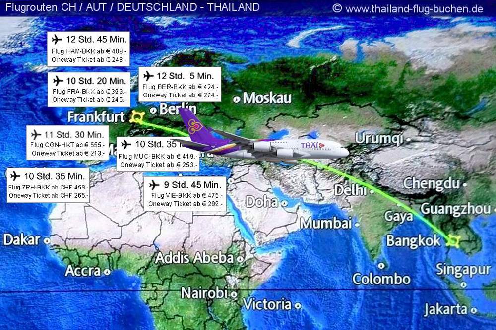 Online Buchung Thailand Flge